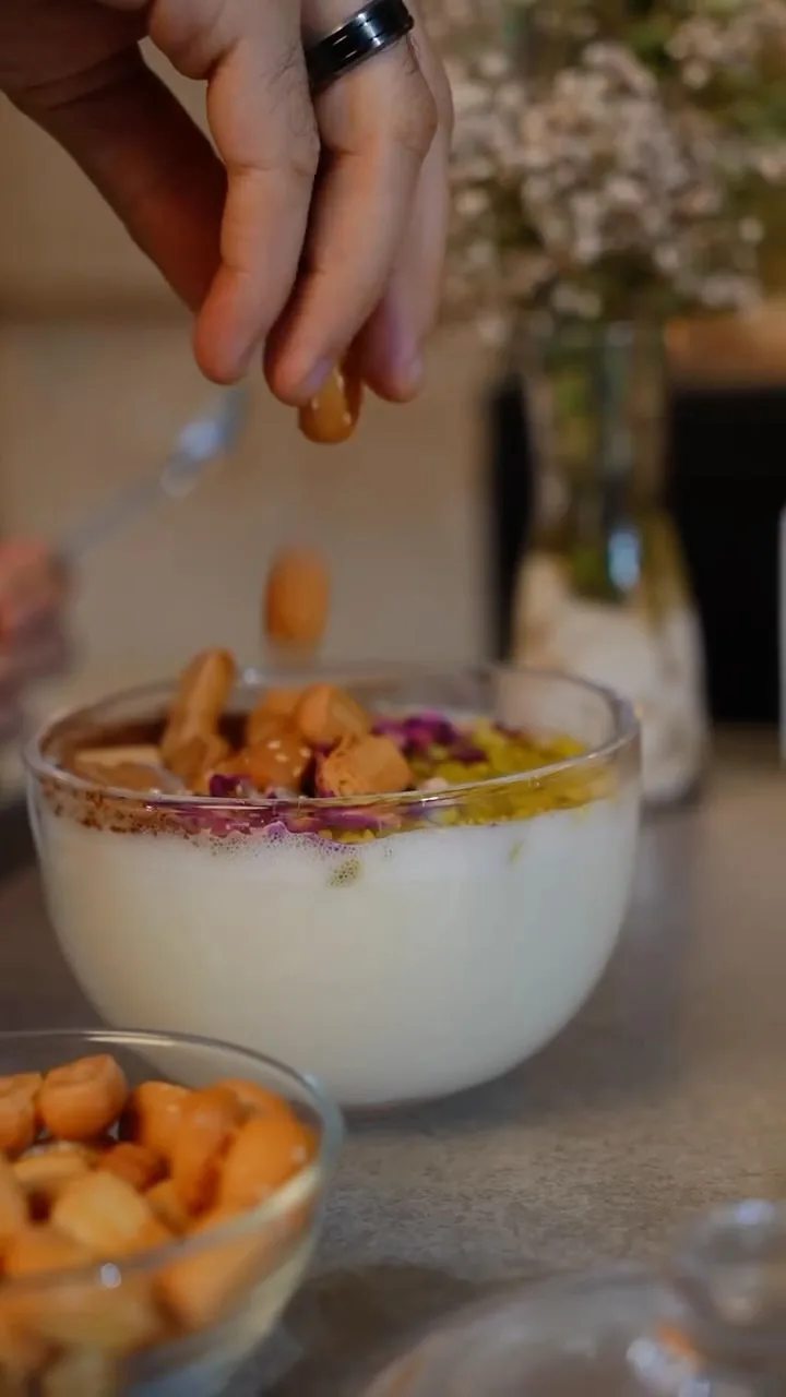 A yogurt bowl with fruit and granola